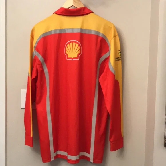 Men’s Shell V-Power Racing Long Sleeve Shirt - Picture 2 of 4